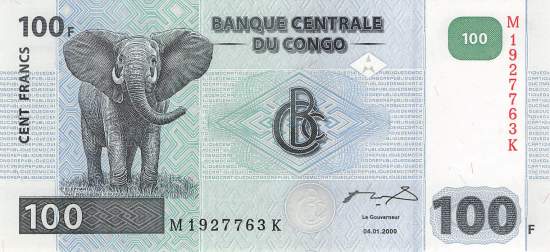 Kongo p.92-2 100 Francs 2000